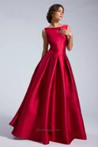 Ieena For Mac Duggal - 25201 Sleeveless Gown In Bordeaux