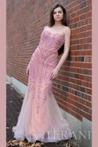 Terani Evening - Extravagant Pearl Encrusted Sweetheart Mermaid Gown 1611gl0463a