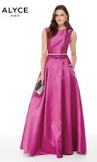 Alyce Paris - 27000 Bateau Sleeveless A-line Evening Gown