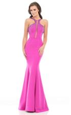 Johnathan Kayne - 7108 Bedazzled Halter Mermaid Dress