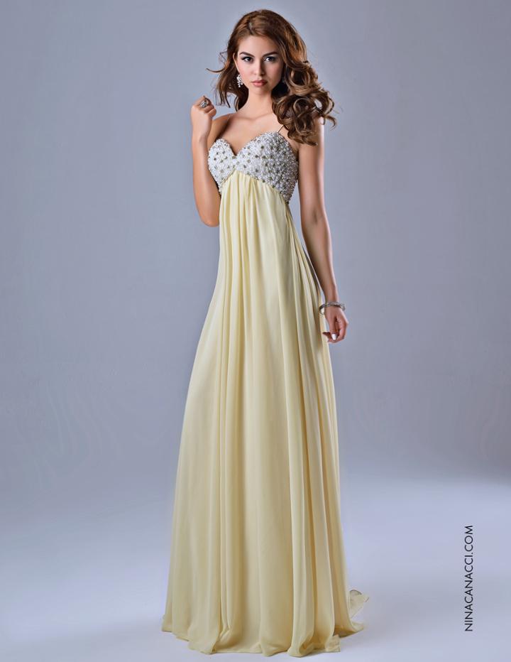 Nina Canacci - 1095 Dress In Yellow