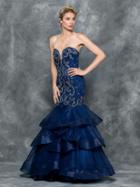 Colors Dress - 1721 Intricately Beaded Mermaid Gown