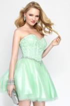 Alyce Paris - 3682 Short Dress In Mint