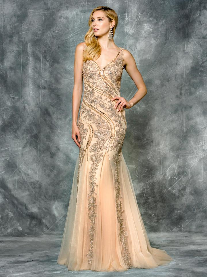 Colors Dress - 1659 Lace V-neck Mermaid Dress