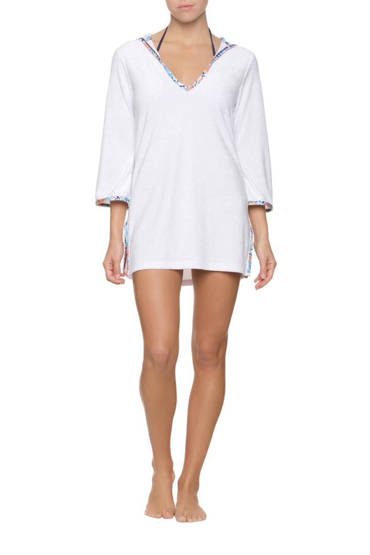 Helen Jon - Hooded Terry Cover-up-pacific Rim