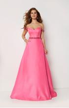 Studio 17 - 12660 Rhinestone Accented Sweetheart A-line Dress