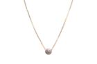 Tresor Collection - 18k Rose Gold Lente Necklace With Diamond