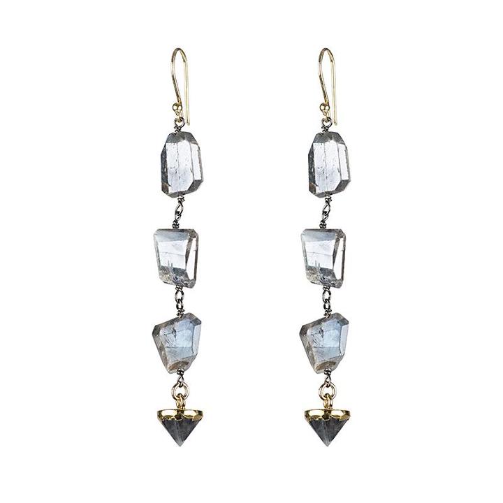 Ashley Schenkein Jewelry - Telluride Gemstone Spike Dangle Earringsãœâ¢ã¥ãš