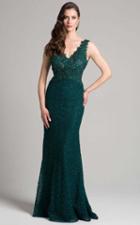 Lara Dresses - 33283 Embellished V-neck Sheath Dress