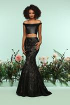Zoey Grey - 31221 Off-shoulder Two-piece Mermaid Gown