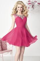 Tiffany Homecoming - Short Beaded Neck A-line Dress 27118