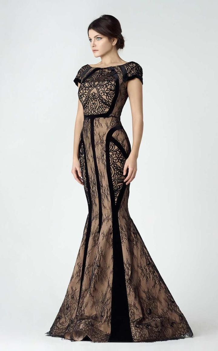 Saiid Kobeisy - Floral Lace Evening Gown 2943