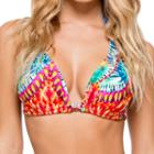 Luli Fama - Encantadora D/dd Cup Triangle Halter In Multi-color (l514073)