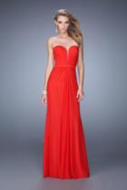 La Femme - 21343 Plunging Sweetheart Jersey Evening Gown