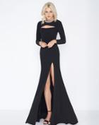 Cassandra Stone - 66509a Embellished High Sheath Dress
