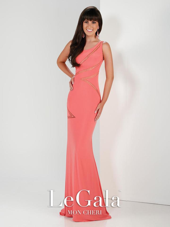La Gala Prom By Mon Cheri - 116582 Long Dress In Coral