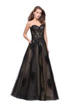 La Femme - 25560 Lace Sweetheart Tulle Ballgown