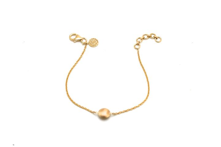 Tresor Collection - 18k Yellow Gold Bracelet With Lente Bead