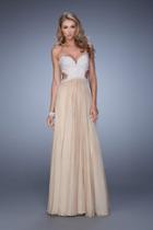 La Femme - 21128 Chiffon Sweetheart A-line Dress
