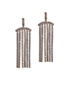 Cz By Kenneth Jay Lane - Pave Column Earrings In Rose Gold