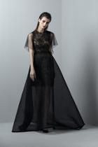 Saiid Kobeisy - 3373 Lace Jewel Tulle A-line Dress