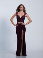 Dave & Johnny - 3571 Beaded Two Piece Evening Gown