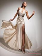 Paris Prom By Mon Cheri - 113732 Long Dress In Champagne