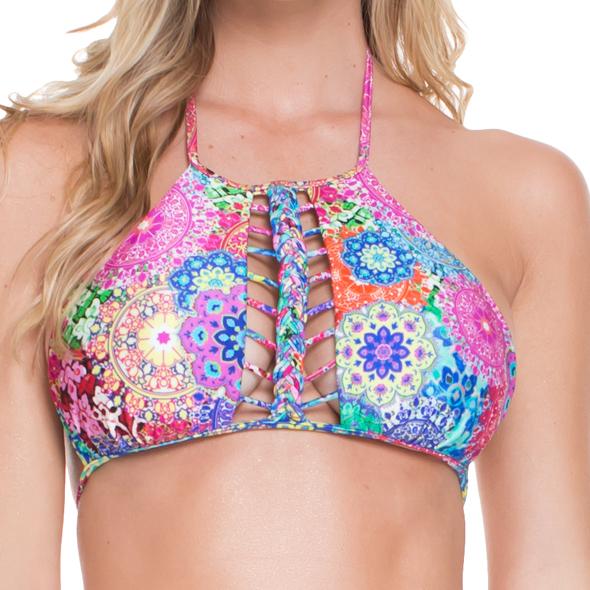 Luli Fama - Strings To Braid Halter Top In Multicolor (l491200)