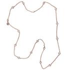 Cz By Kenneth Jay Lane - 36 Rose Gold Plated Station Necklace