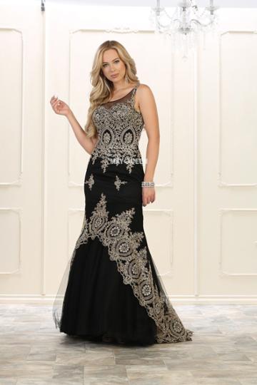 May Queen - Gilded Illusion Scoop Trumpet Gown