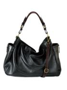 Mofe Handbags - Rhapsodic Slouchy Hobo Bag Black/brown / Genuine Leather