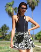 Nicolita Swimwear - New! Sunkissed Senorita Circle Skirt In Palm