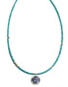Nina Nguyen Jewelry - Petite Round Gold & Oxidized Necklace