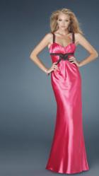 La Femme - Long Gown With Open Back 14425