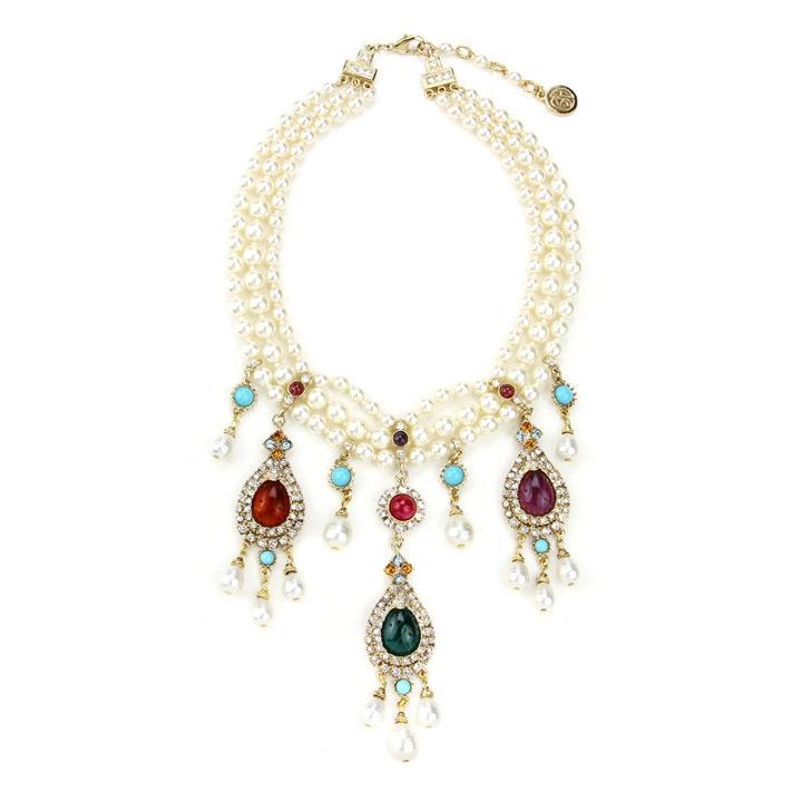 Ben-amun - Byzantine Pearl Teardrop Pearl Necklace