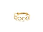 Tresor Collection - Rainbow Moonstone Gemstone Ring Band In 18k Yellow Gold (m4410rm)
