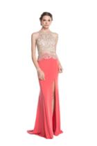 Aspeed - L1541 Embellished Sheer Fitted Evening Dress