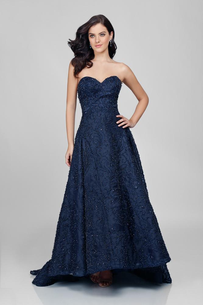 Terani Couture - 1721gl4460 Embellished Strapless Evening Gown