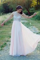 Faviana - S7560 Chiffon V-neck Evening Dress With Beaded Bodice