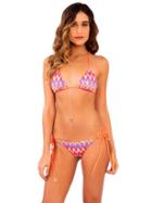 Luli Fama - Song Of The Sea Braided Triangle Top In Multicolor (l49321z)
