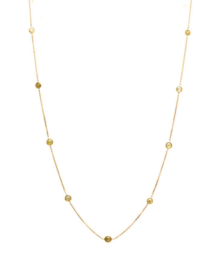 Tresor Collection - 18k Yellow Gold Necklace With Champagne Diamond