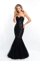 Blush - 11510 Strapless Beaded Tulle Mermaid