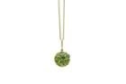 Tresor Collection - Emerald Origami Sphere Ball Pendant In 18k Yellow Gold