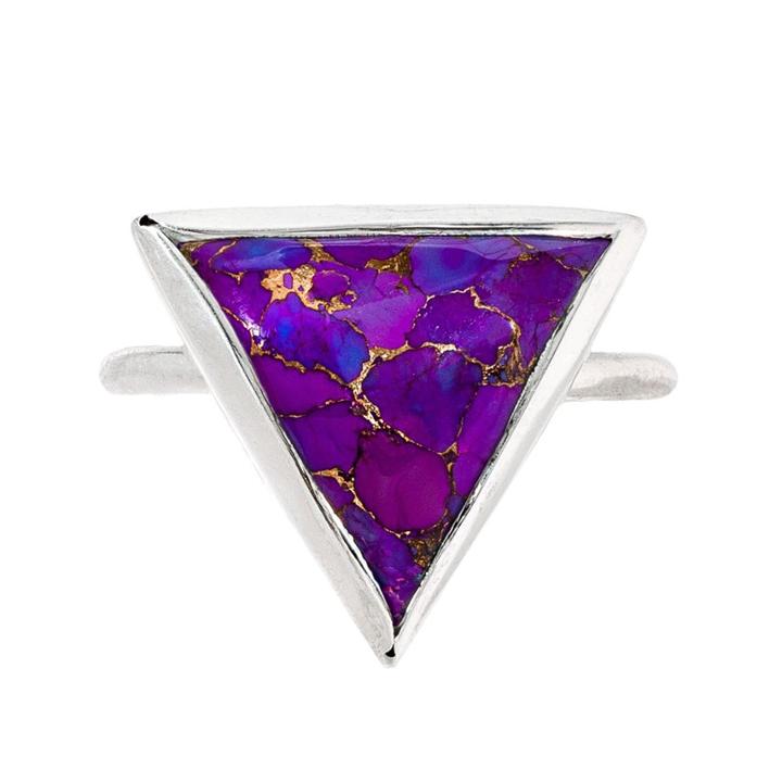 Heather Hawkins - Trillion Ring In Purple Mojave Turquoise