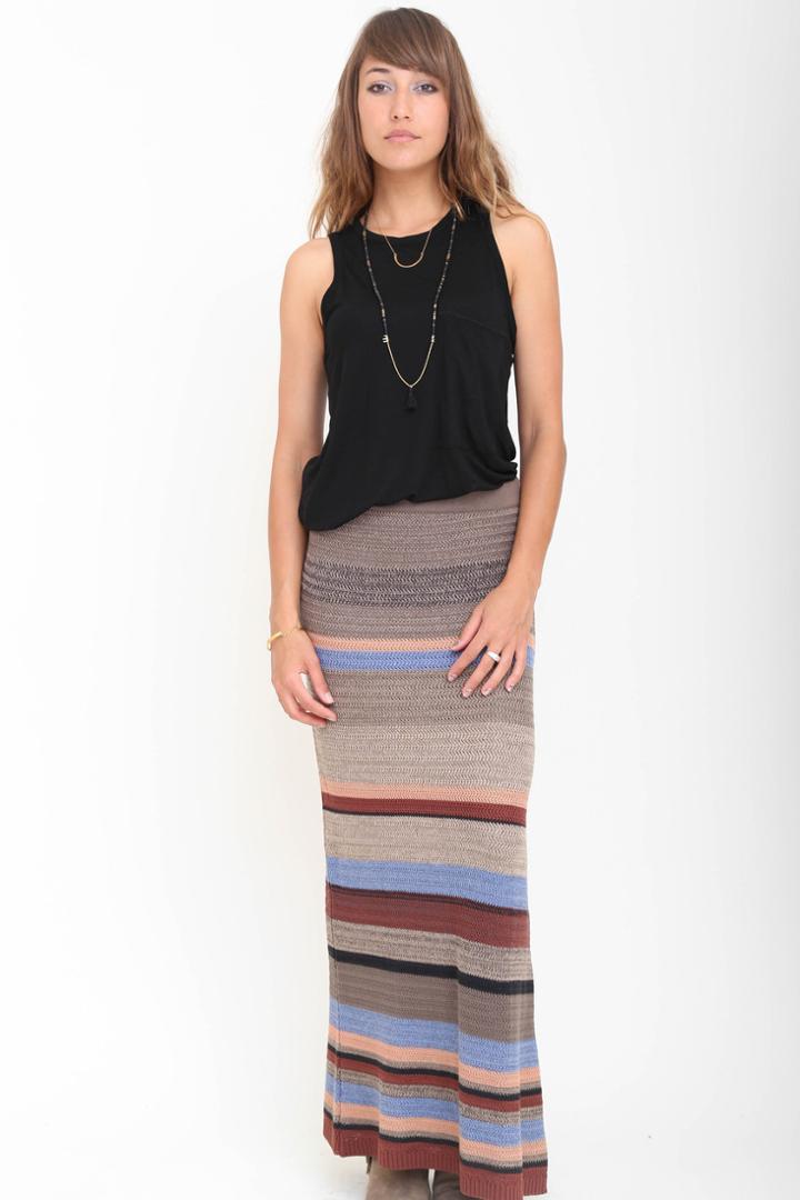 Goddis - Farrow Maxi Skirt In Dry Creek
