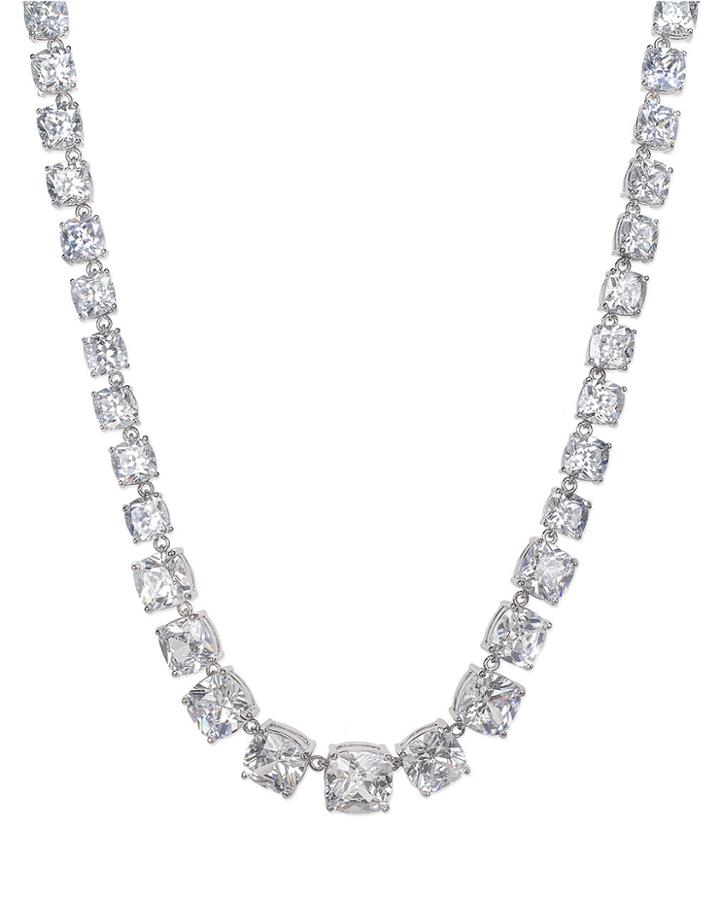 Cz By Kenneth Jay Lane - Grand Cushion Cut Necklace