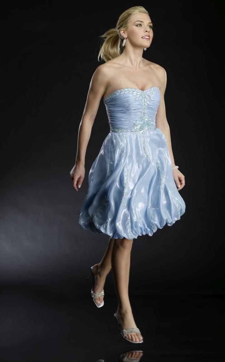 Janique - Ruched Sweetheart Cocktail Dress A039