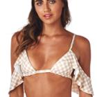 Montce Swim - Spring Gingham Kensie Ruffle Top