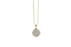 Tresor Collection - Siganture Diamond 15mm Logo Pendant In 18k Yellow Gold