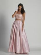 Dave & Johnny - A5844 Shimmering Pleated Two Piece Gown
